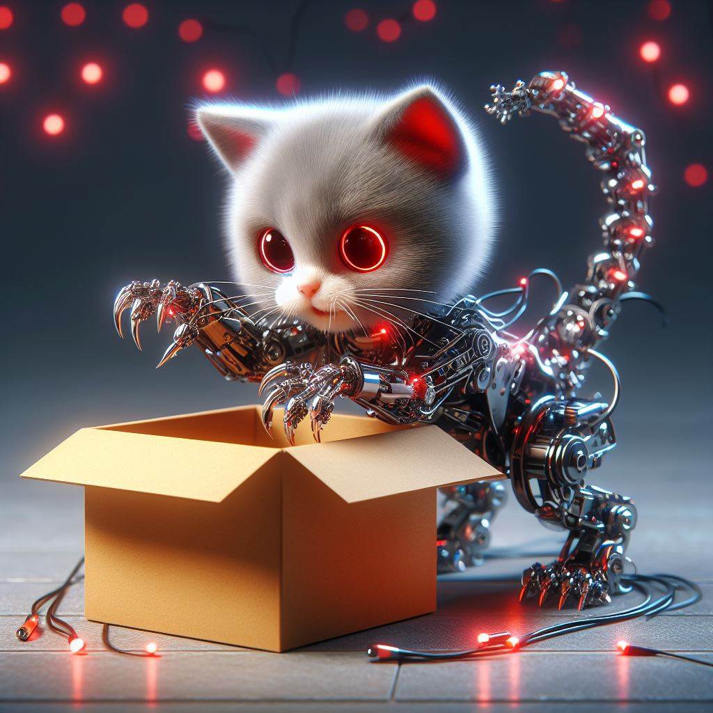 Un gato cyborg